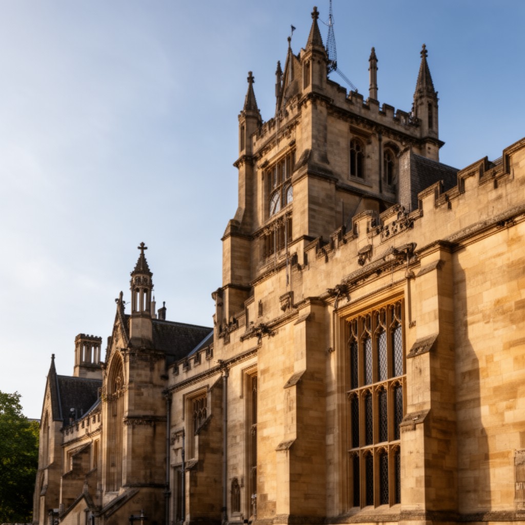 AI-generated illustration of Faculty of Mathematics, University of Cambridge