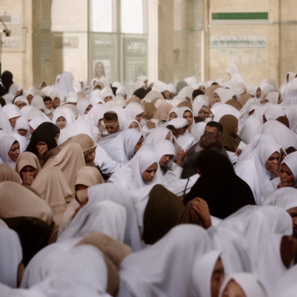 AI-generated illustration of Muslims