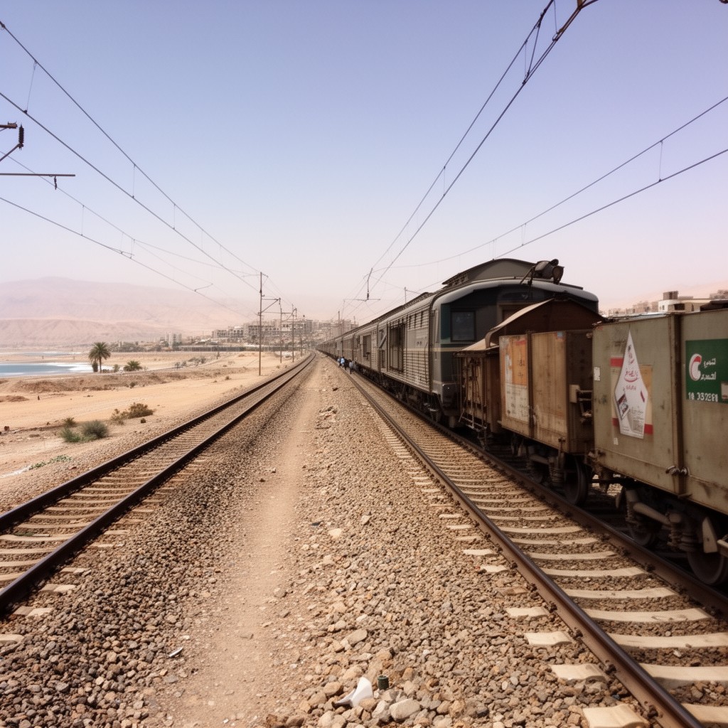 AI-generated illustration of Cairo–Marsa Matruh line