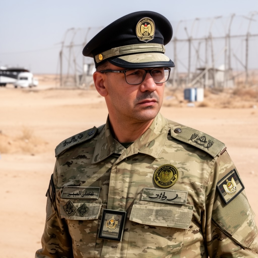 AI-generated illustration of Egyptian Border Guard Forces