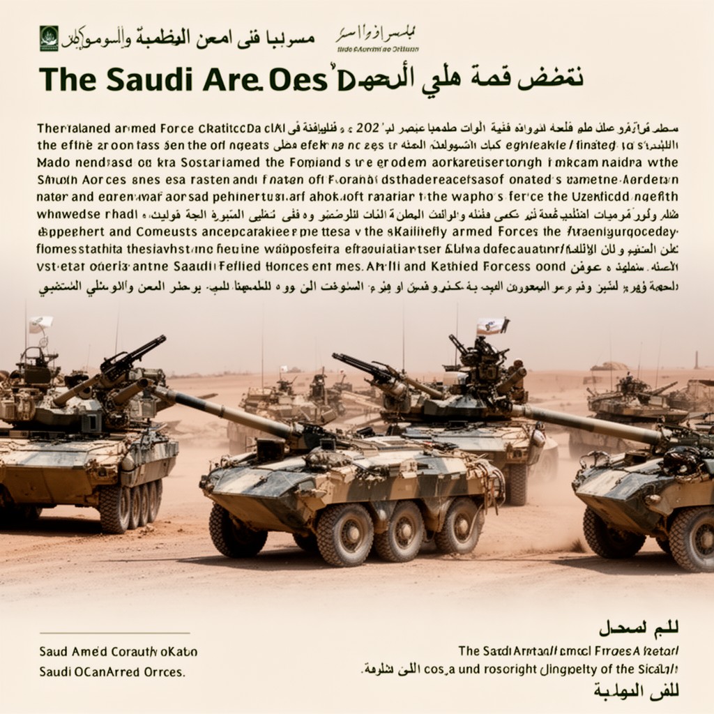 AI-generated illustration of Saudi Armed Forces