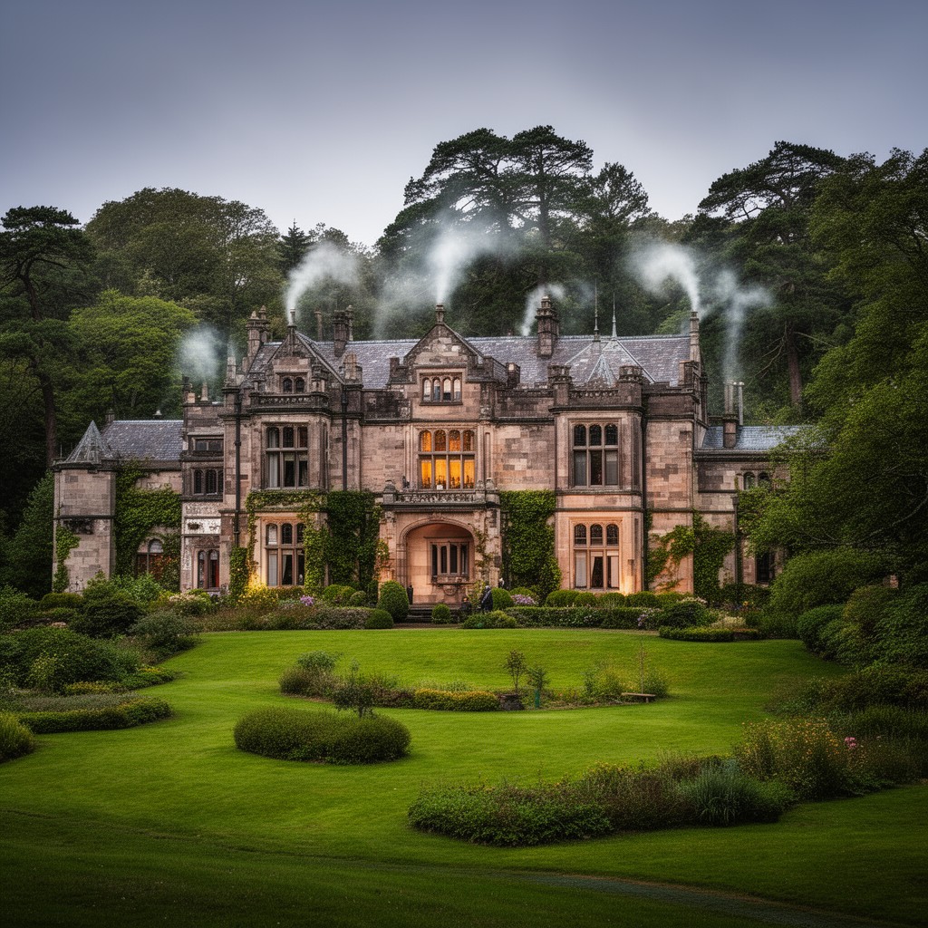 AI-generated illustration of Cragside