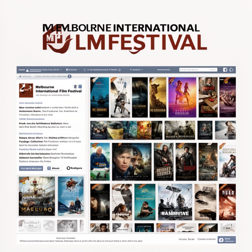AI-generated illustration of Melbourne International Film Festival