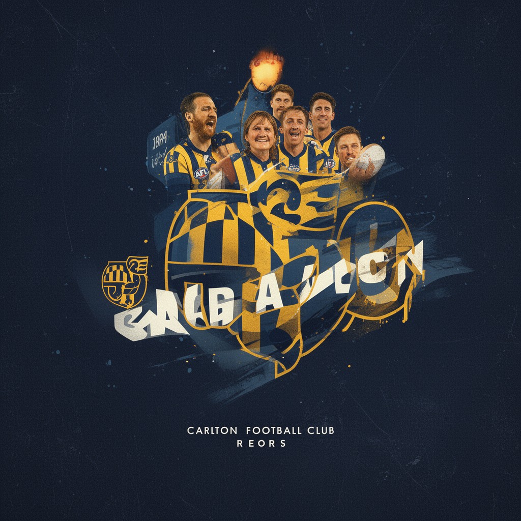 AI-generated illustration of Carlton Football Club