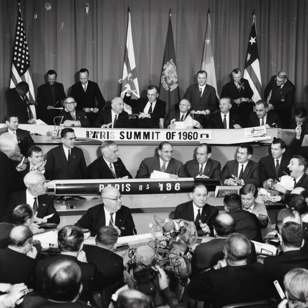 AI-generated illustration of Paris Summit of 1960