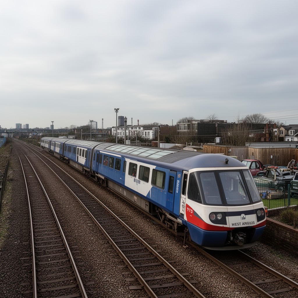 AI-generated illustration of West Anglia Main Line