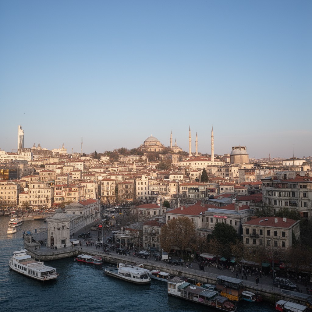AI-generated illustration of Asian side of Istanbul