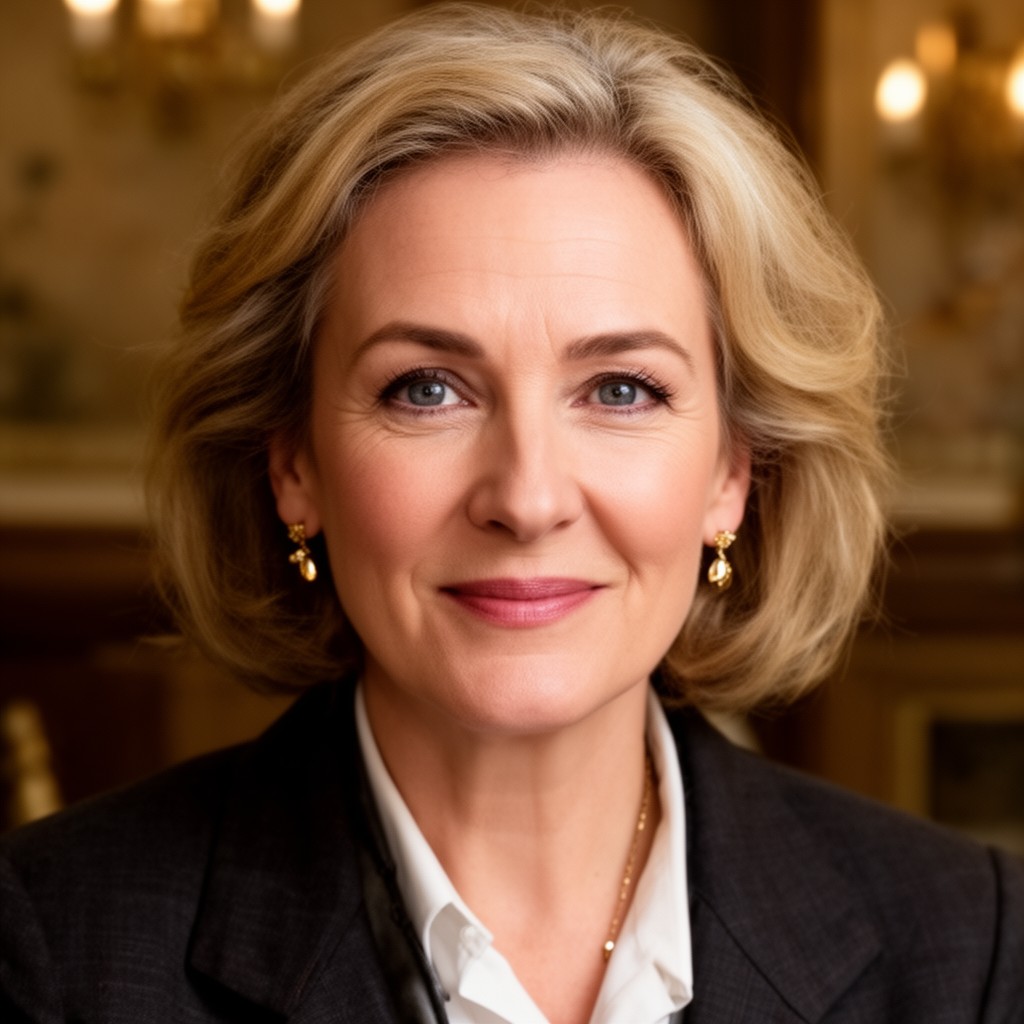 AI-generated illustration of Emma Thompson