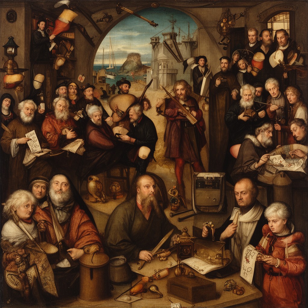 AI-generated illustration of Northern Renaissance