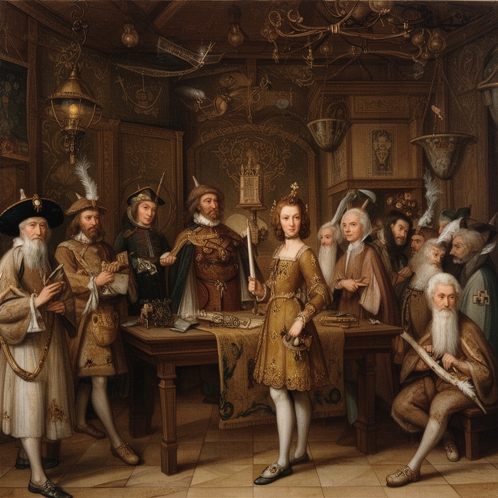 AI-generated illustration of English Renaissance