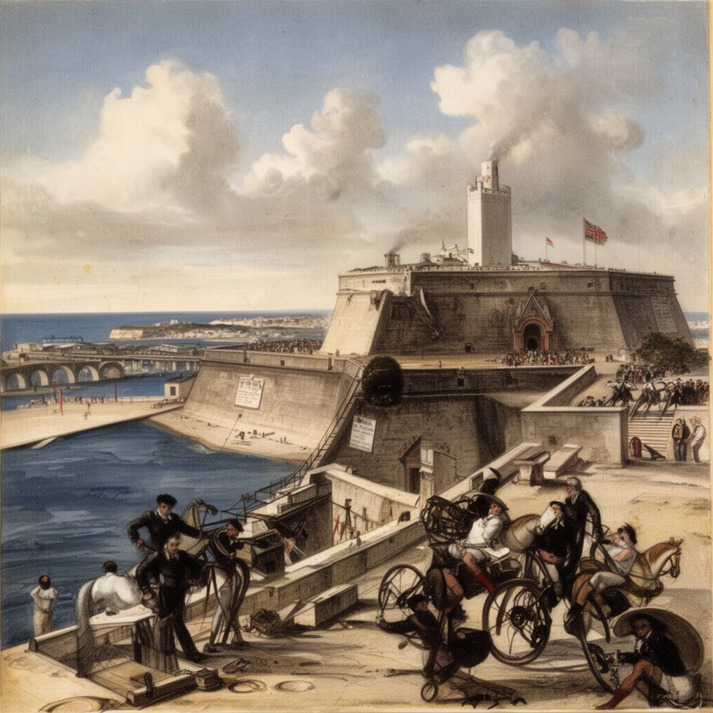 AI-generated illustration of Guillermo José de la Vega y Varona (acting Spanish commander at Morro)