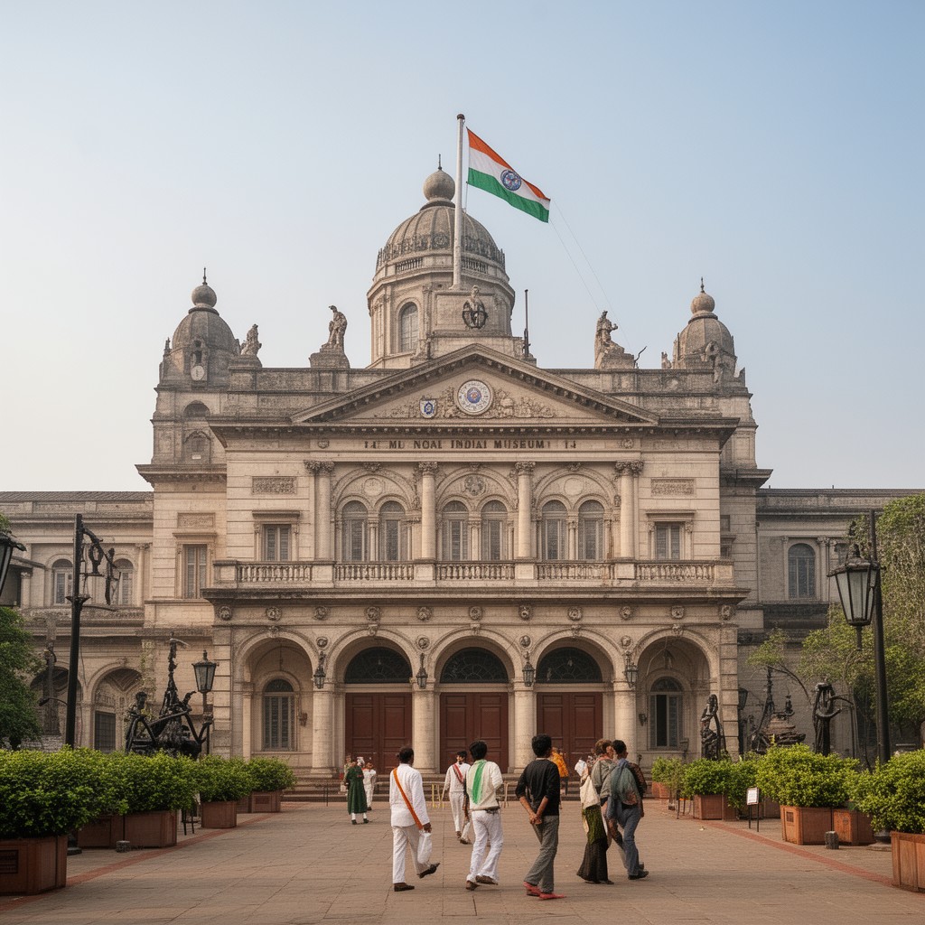 AI-generated illustration of Indian Museum