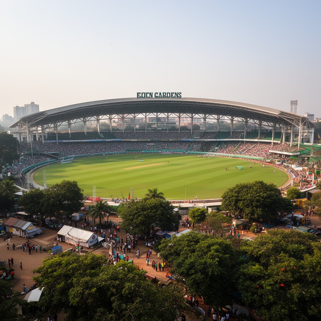 AI-generated illustration of Eden Gardens