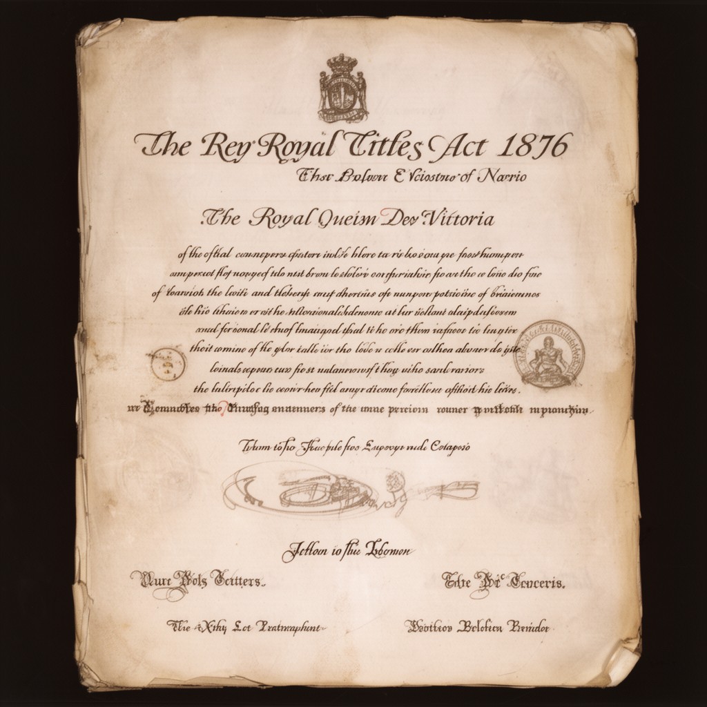 AI-generated illustration of Royal Titles Act 1876