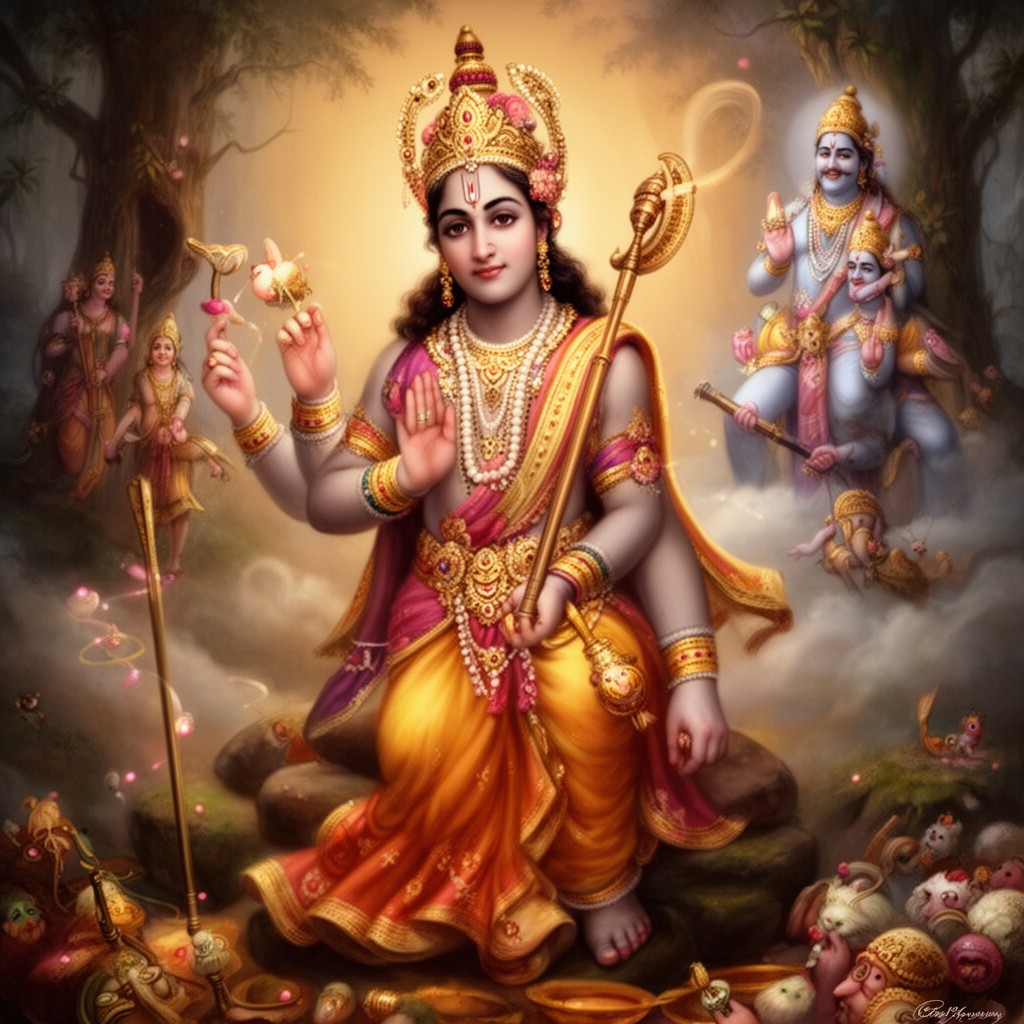 AI-generated illustration of Vaishnavism