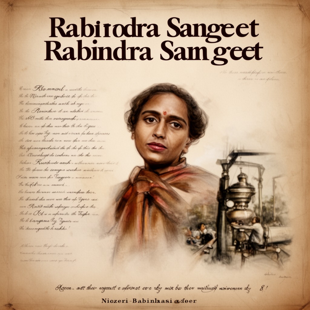 AI-generated illustration of Rabindra Sangeet