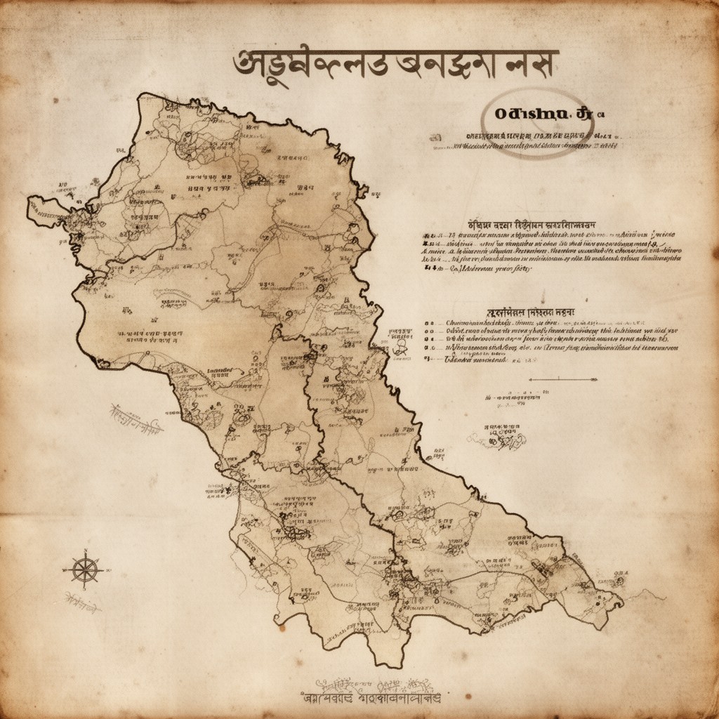 AI-generated illustration of Odisha (parts)