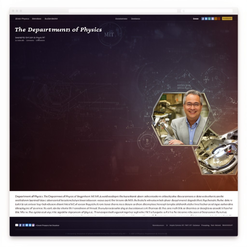 AI-generated illustration of Department of Physics