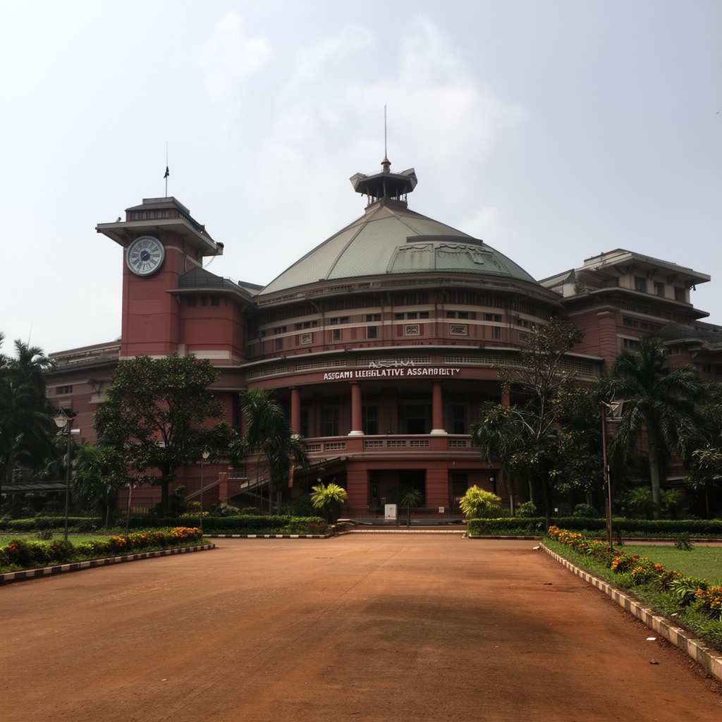 AI-generated illustration of Assam Legislative Assembly