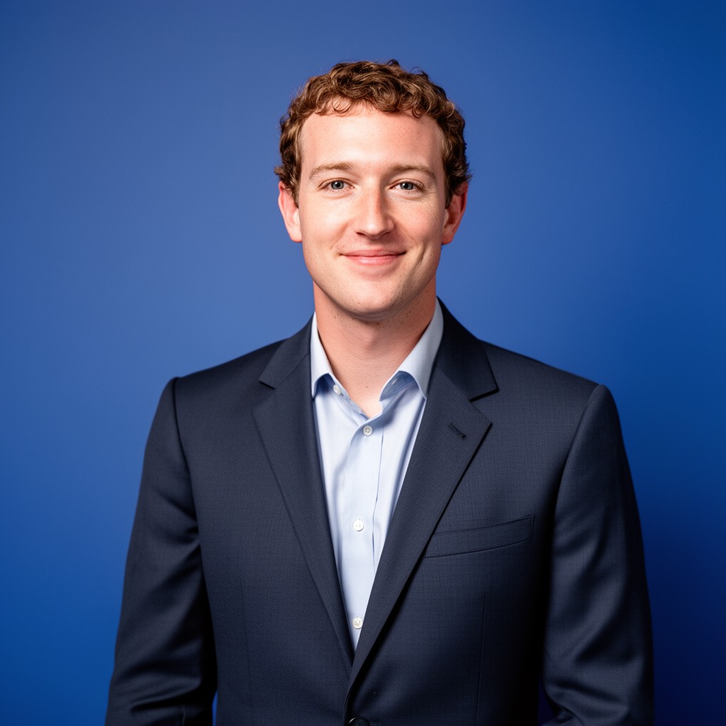 AI-generated illustration of Mark Zuckerberg