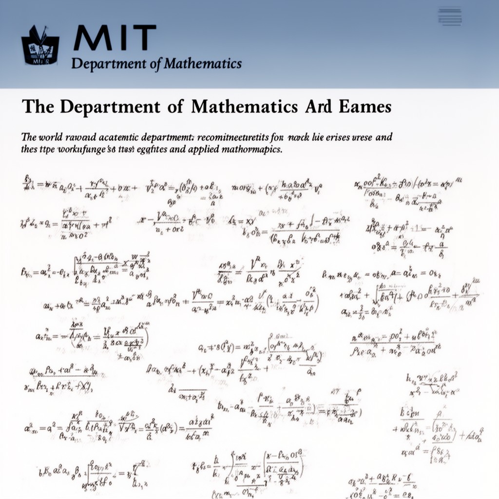 AI-generated illustration of Department of Mathematics