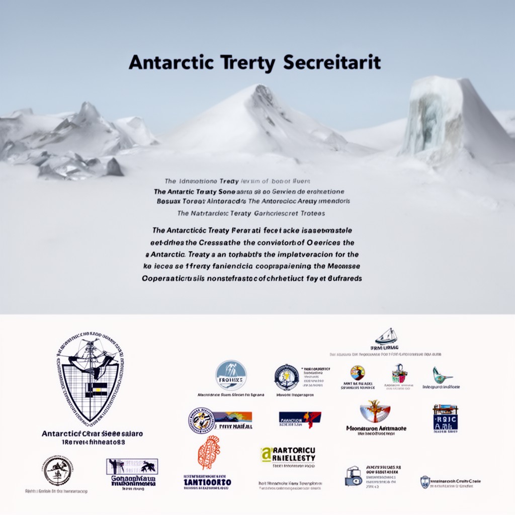 AI-generated illustration of Antarctic Treaty Secretariat