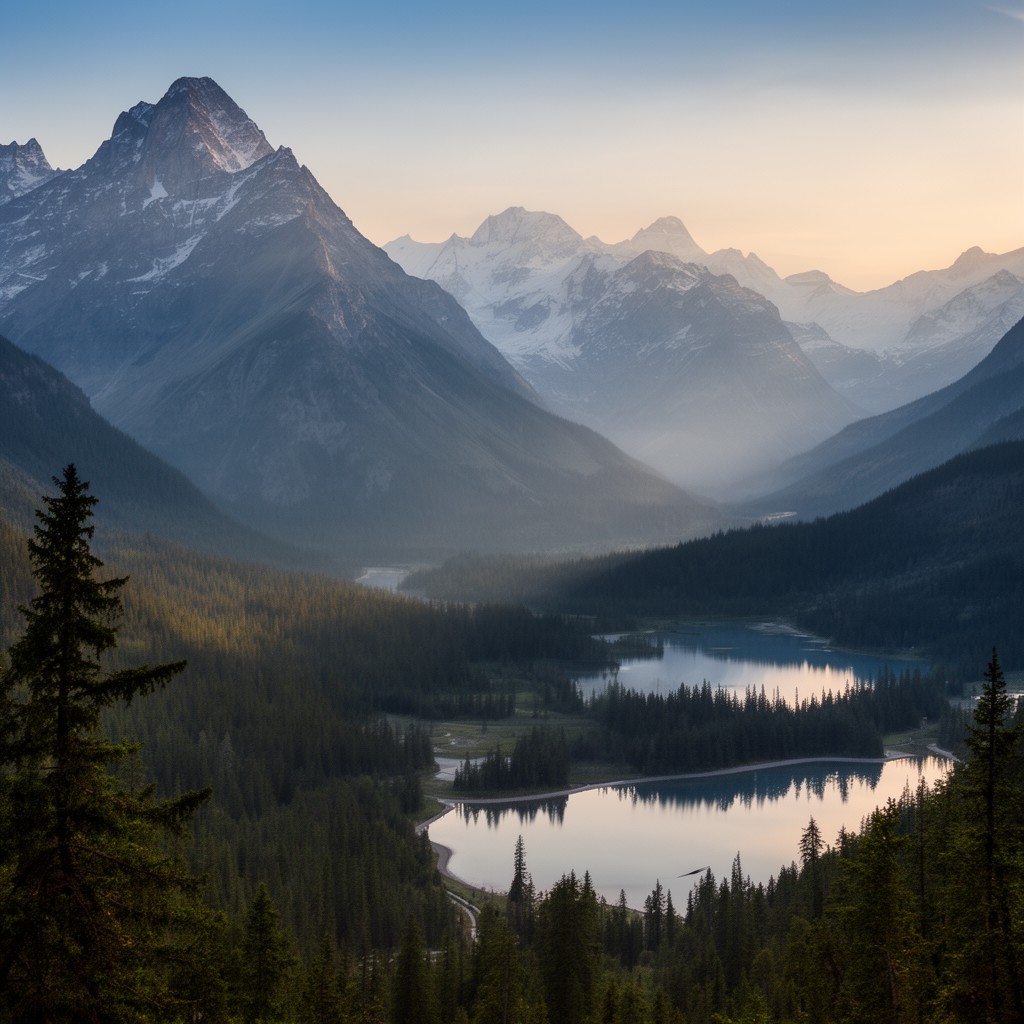 AI-generated illustration of Western Canada