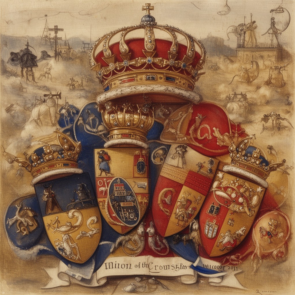 AI-generated illustration of Union of the Crowns of Castile and Aragon