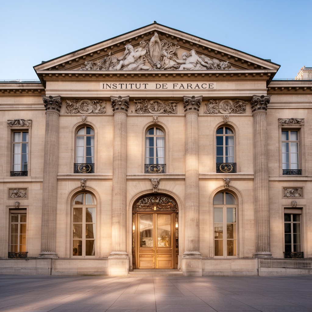 AI-generated illustration of Institut de France