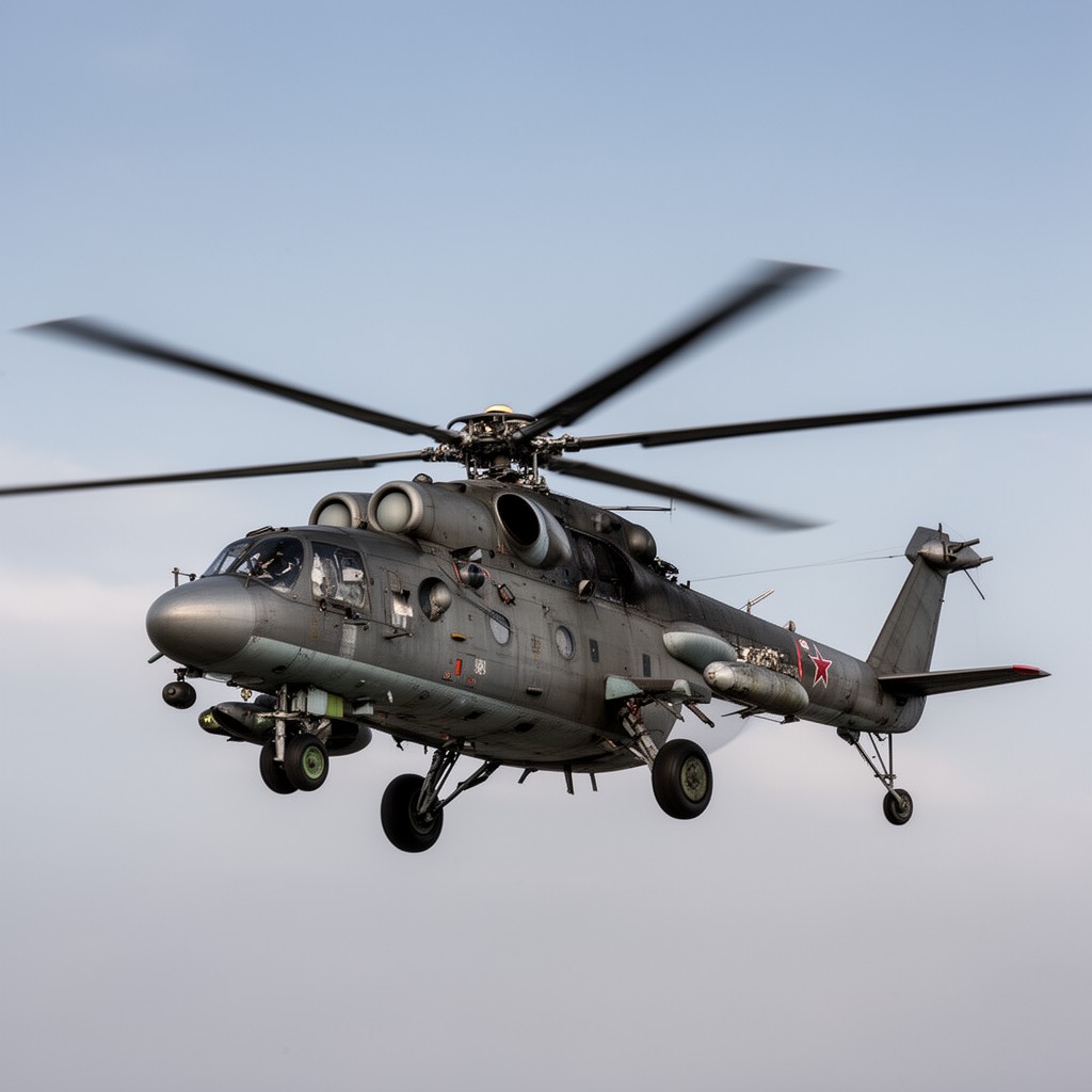AI-generated illustration of Mi-24