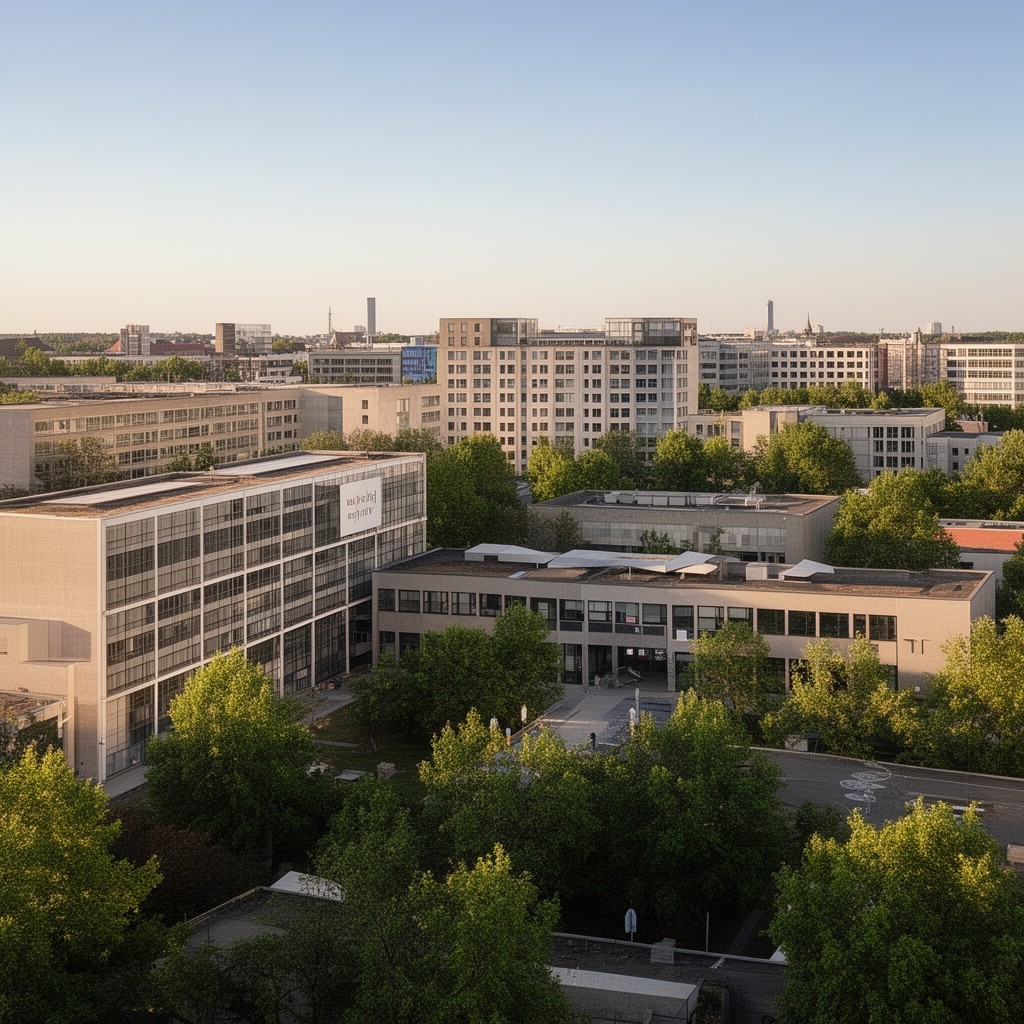 AI-generated illustration of Campus Nord