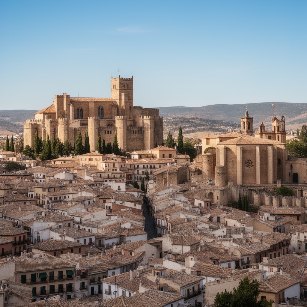 AI-generated illustration of Guadalajara, Spain
