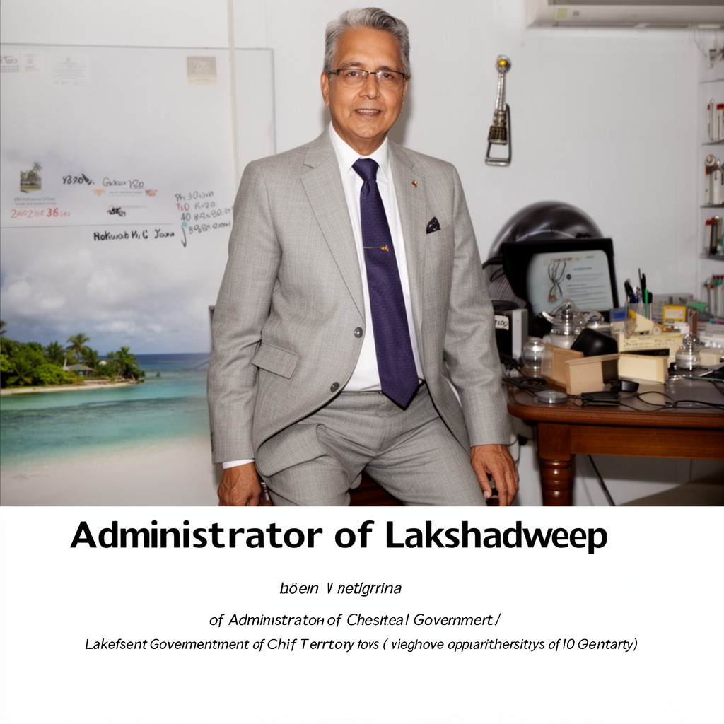 AI-generated illustration of Administrator of Lakshadweep