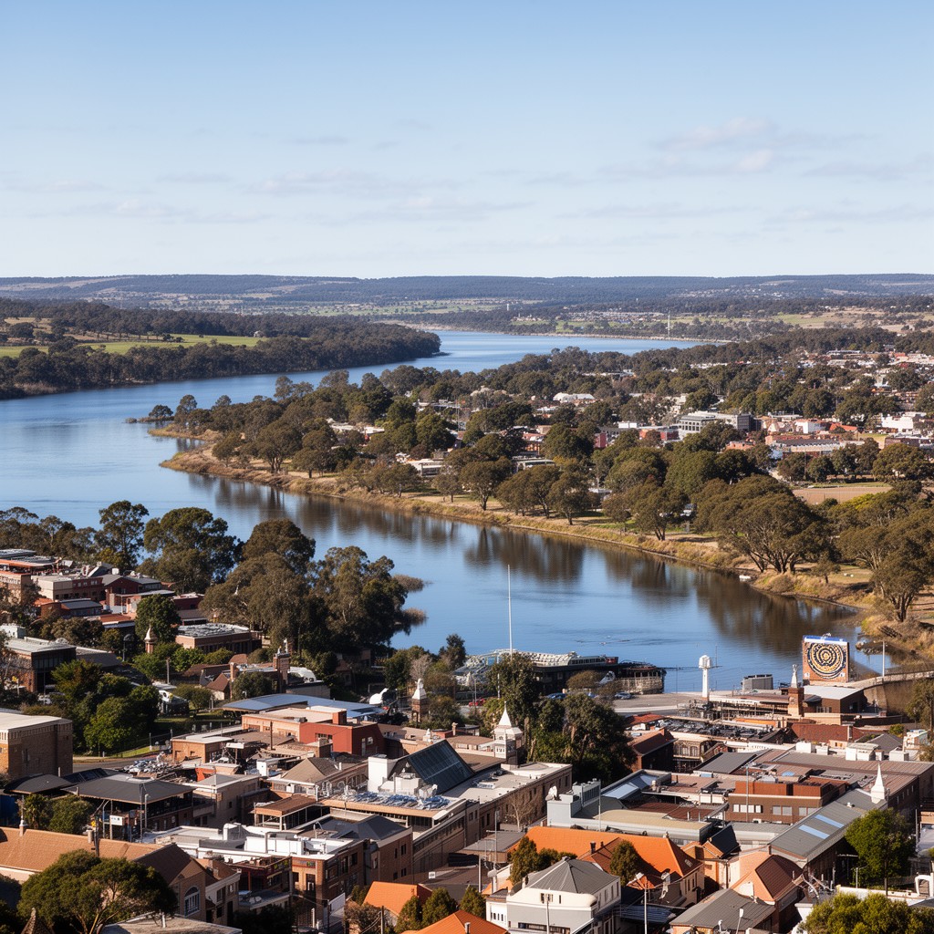 AI-generated illustration of Albury