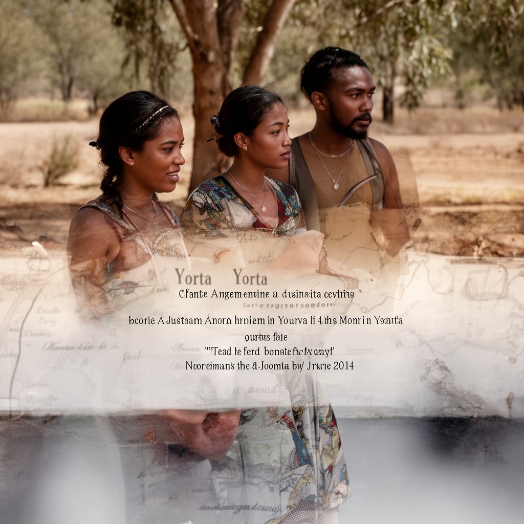 AI-generated illustration of Yorta Yorta people