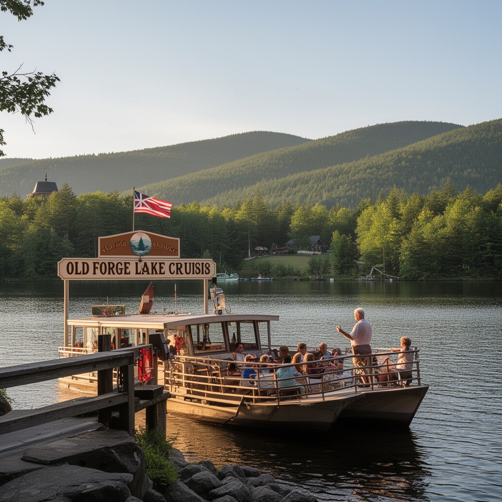 AI-generated illustration of Old Forge Lake Cruises