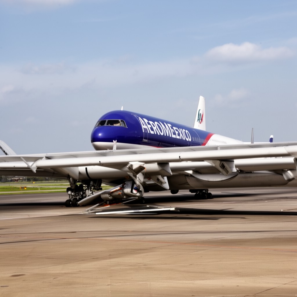 AI-generated illustration of Aeroméxico