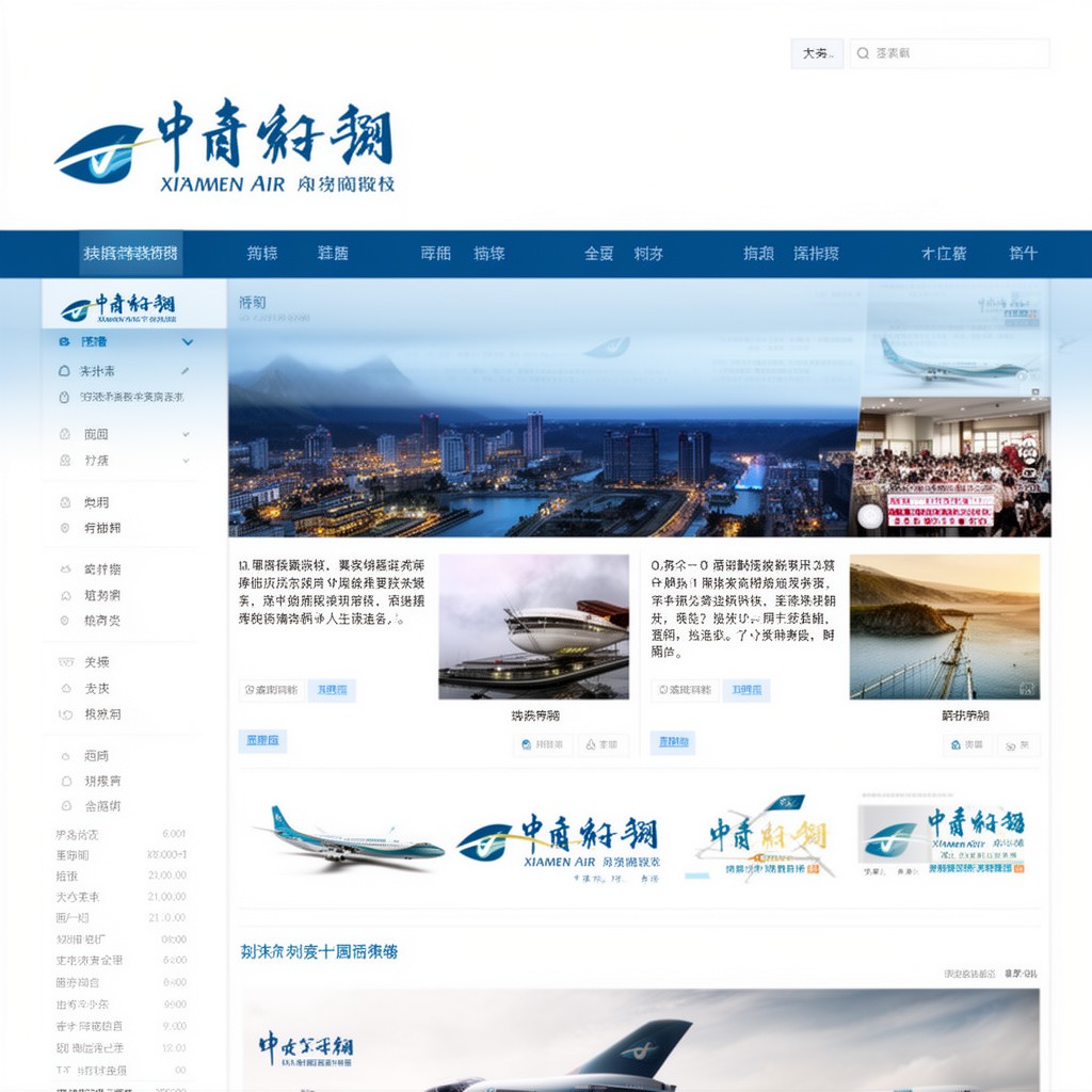 AI-generated illustration of XiamenAir