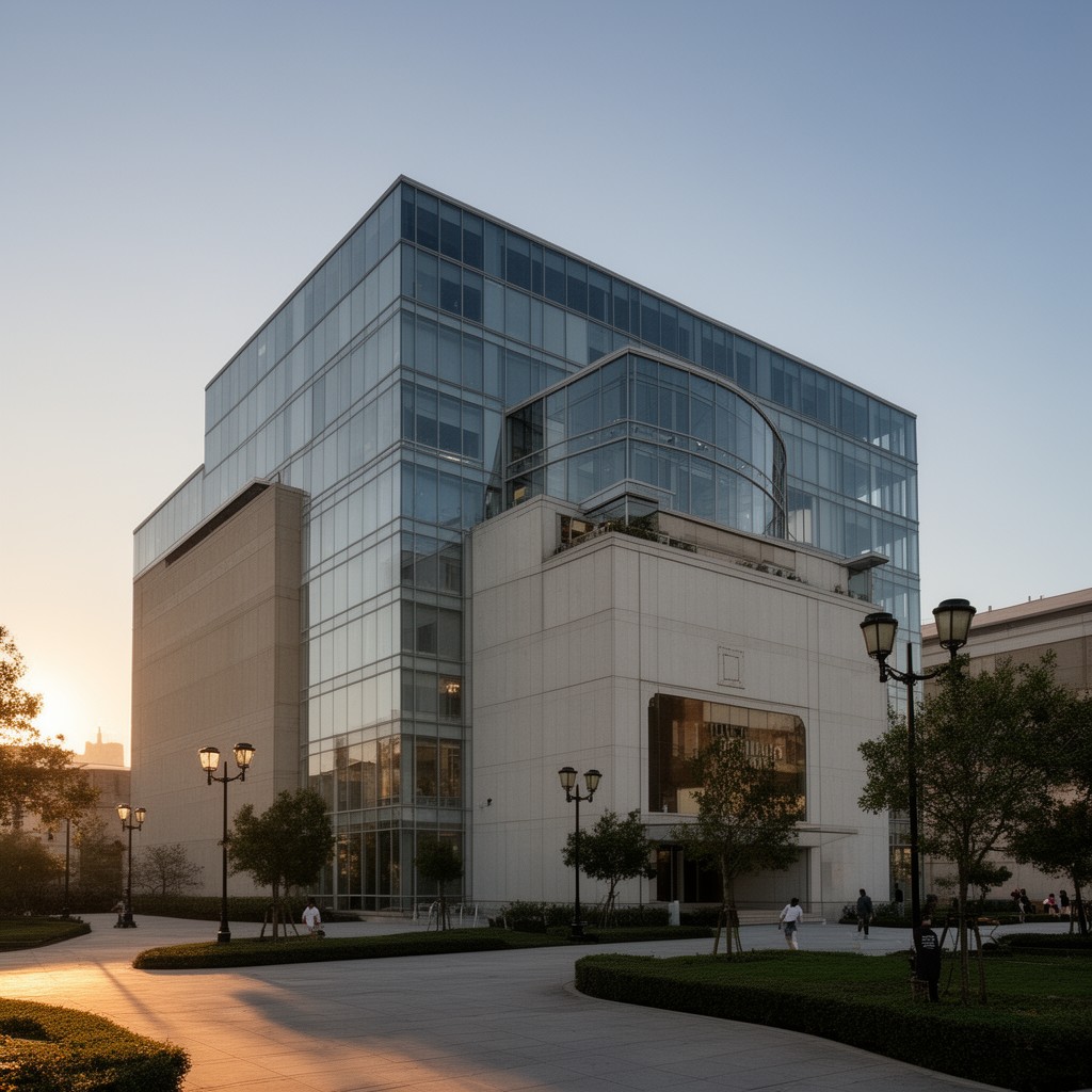 AI-generated illustration of World Headquarters of Jehovah's Witnesses