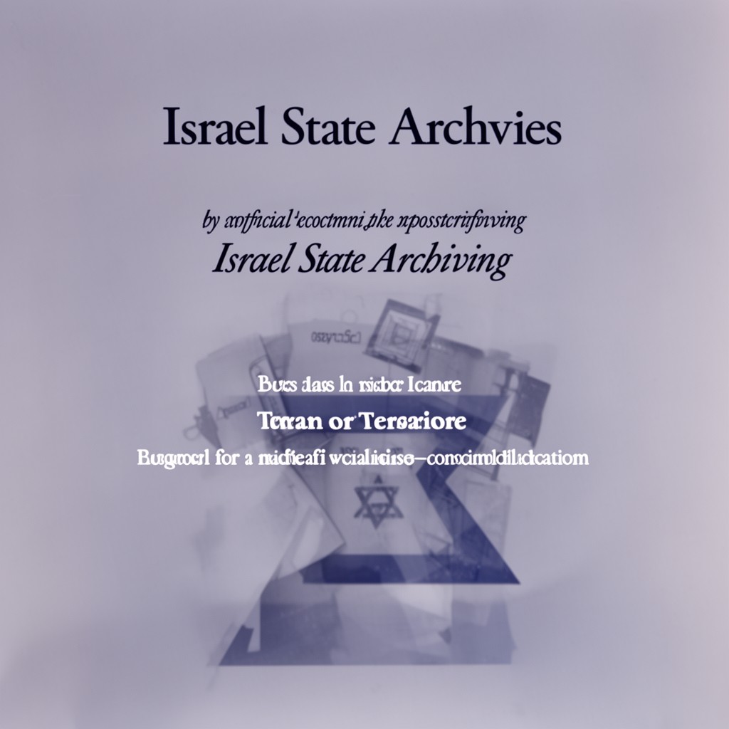 AI-generated illustration of Israel State Archives