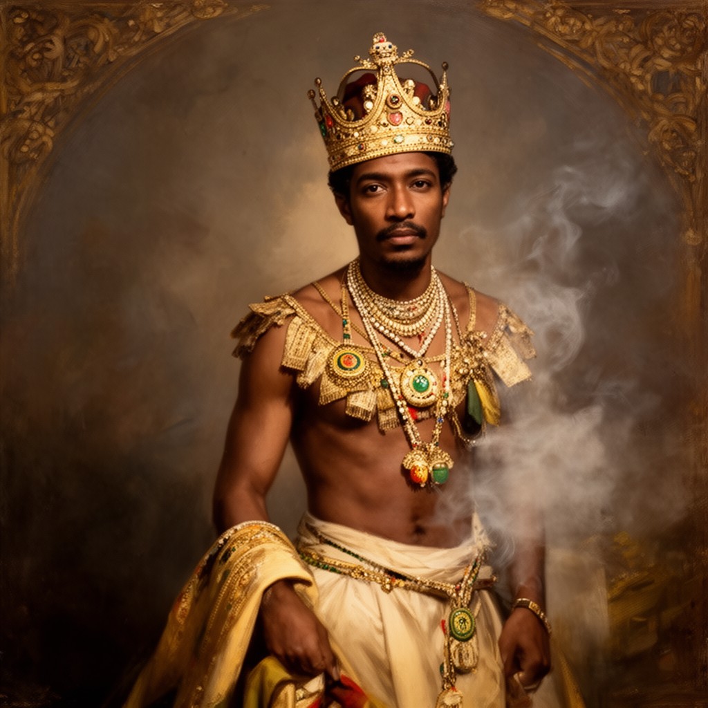 AI-generated illustration of Haile Selassie I
