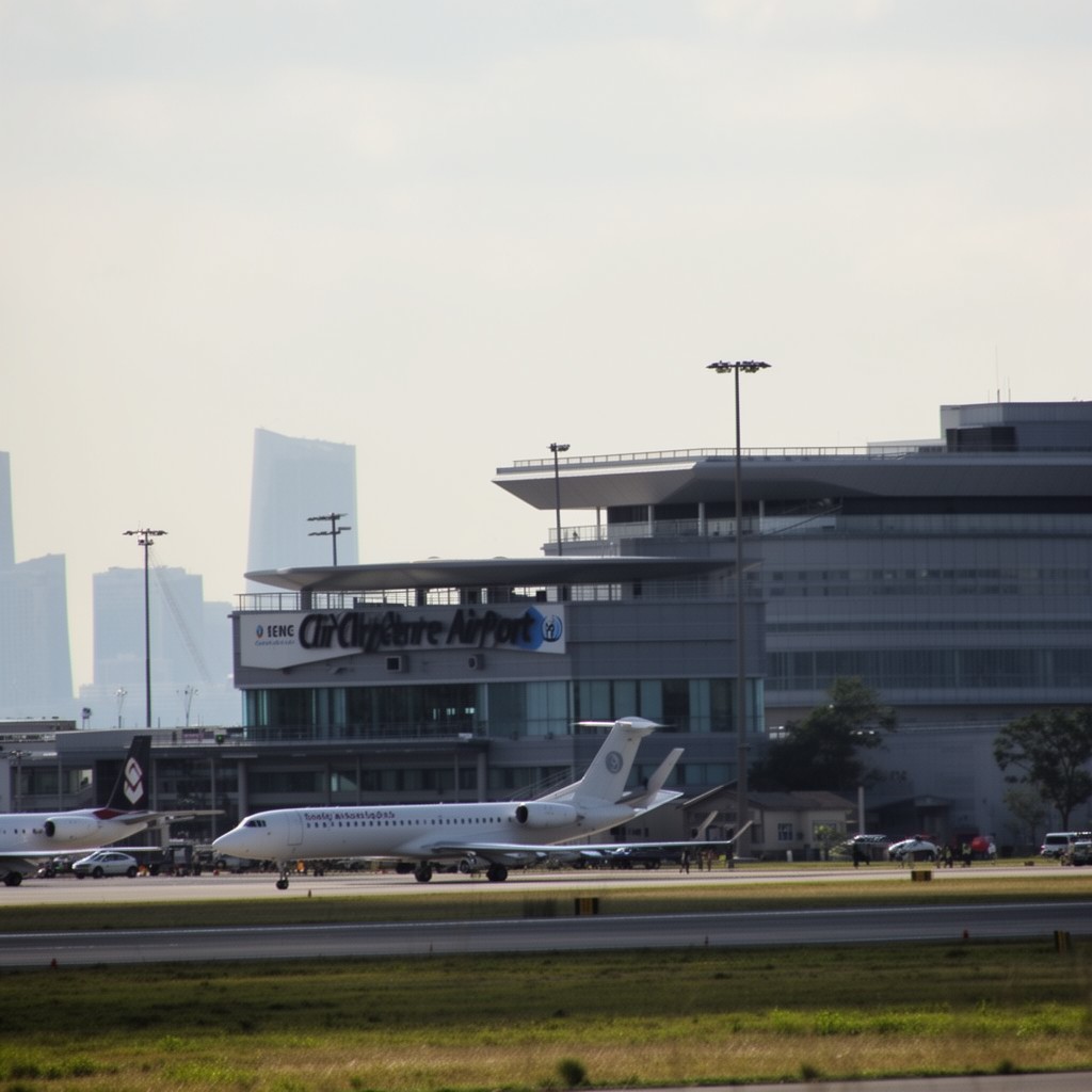 AI-generated illustration of Toronto City Centre Airport