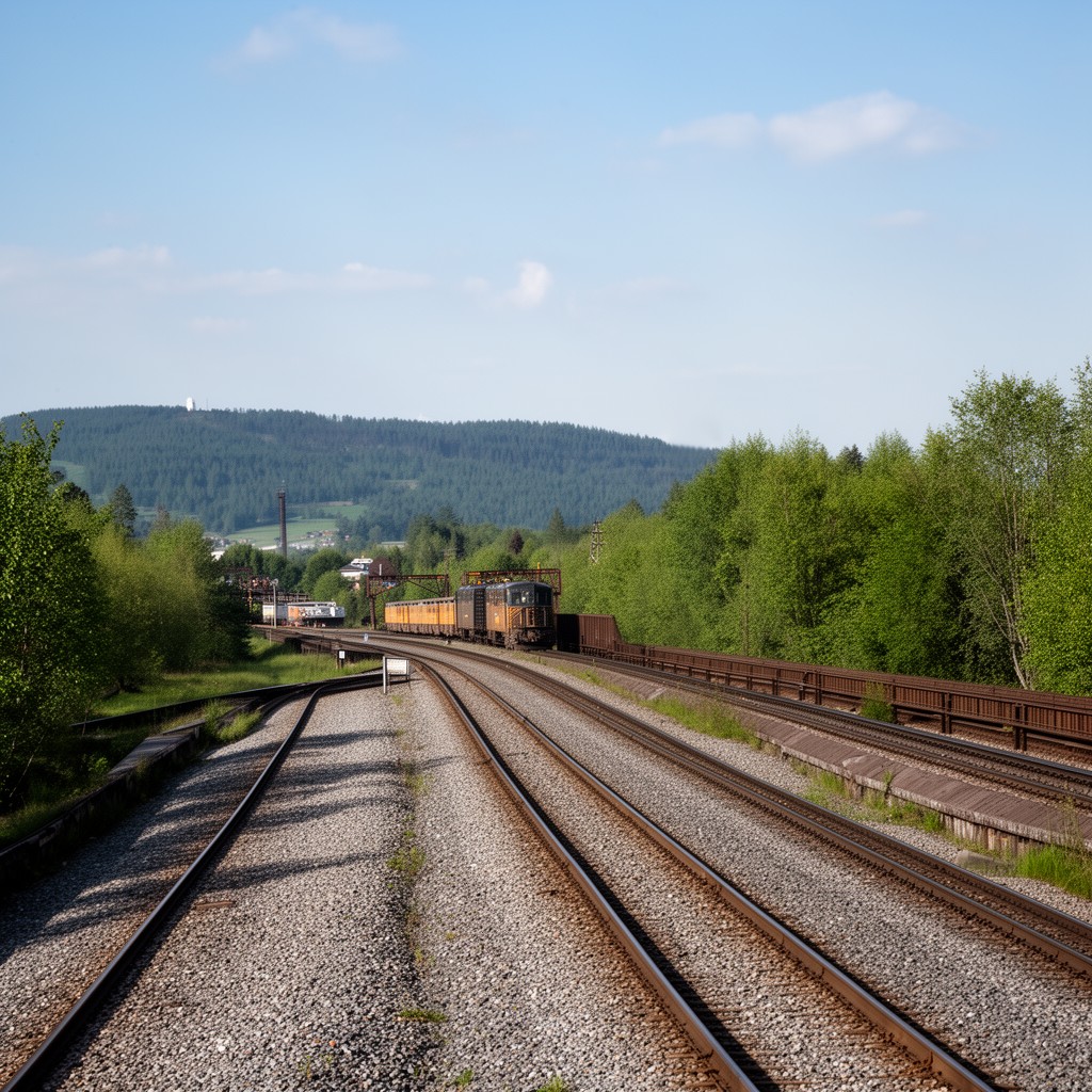 AI-generated illustration of Canadian National Railway