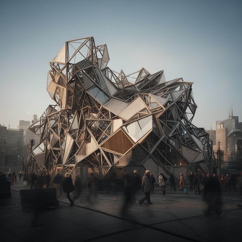 AI-generated illustration of Deconstructivism