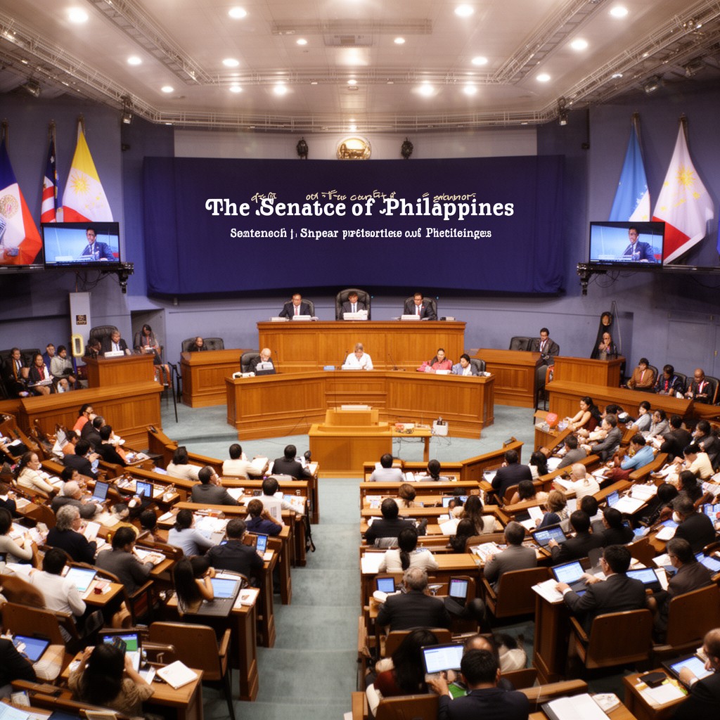AI-generated illustration of Senate of the Philippines
