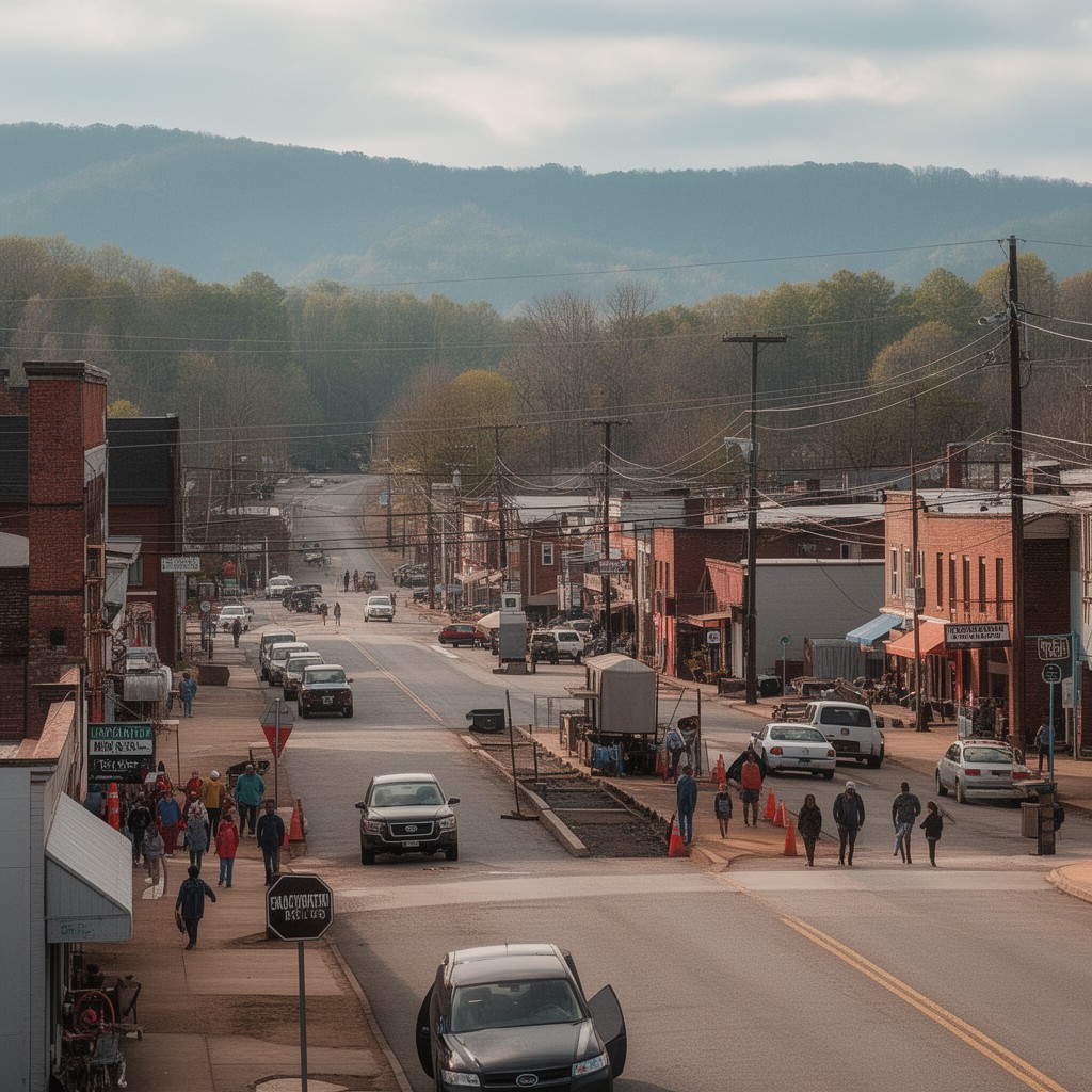 AI-generated illustration of Lincolnton, North Carolina