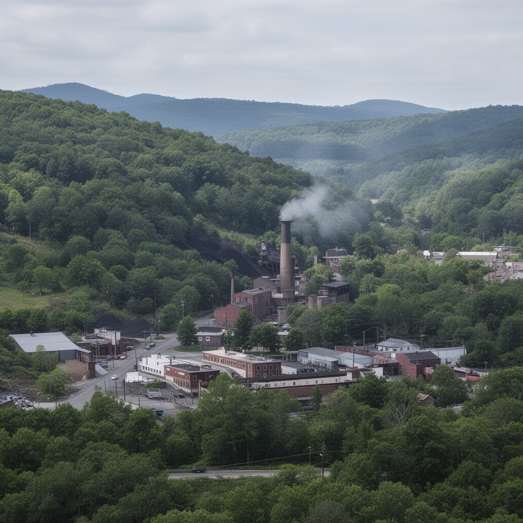 AI-generated illustration of Schuylkill County, Pennsylvania