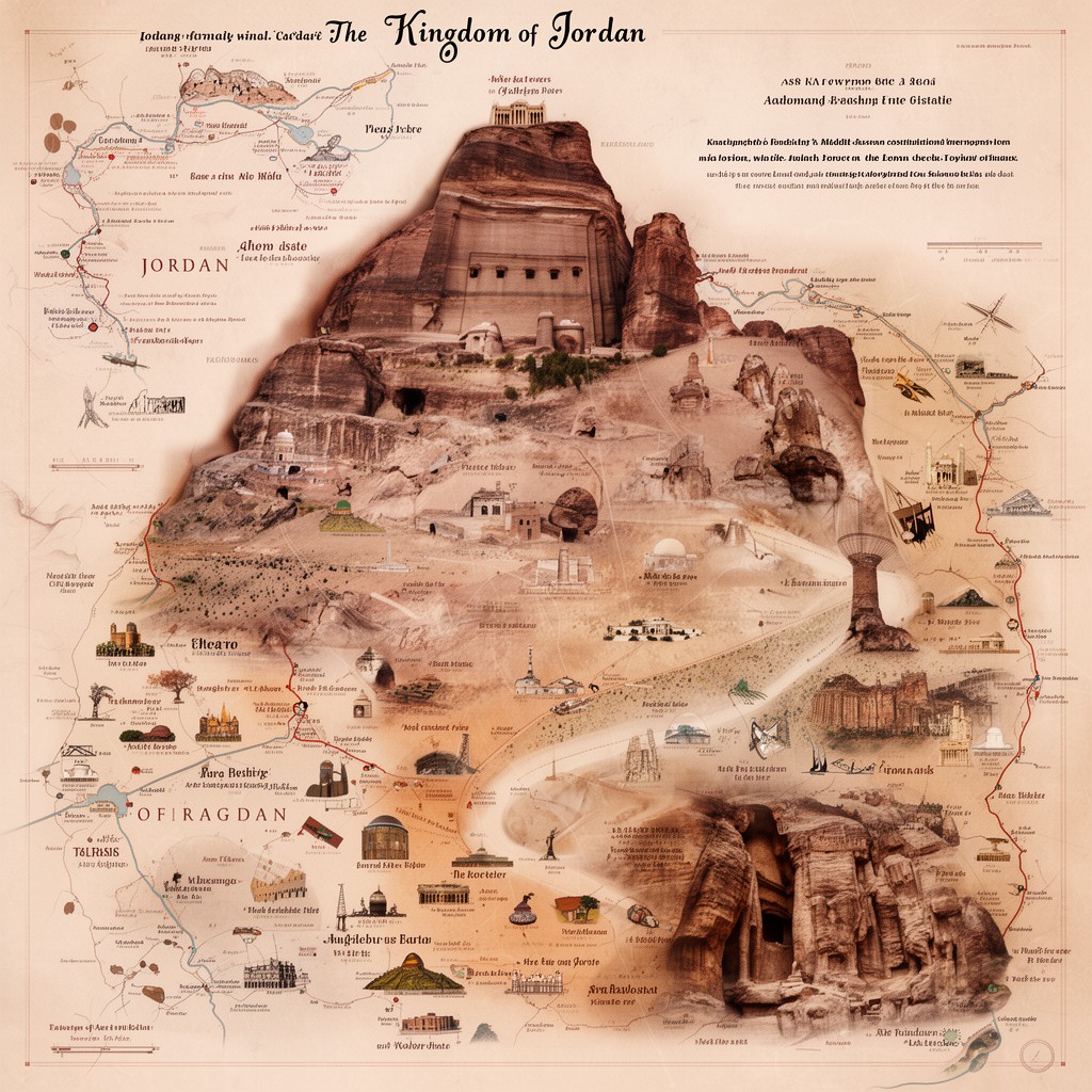 AI-generated illustration of Kingdom of Jordan