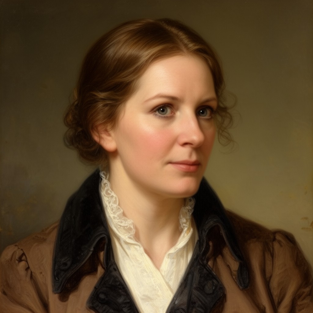 AI-generated illustration of Elizabeth Darwin