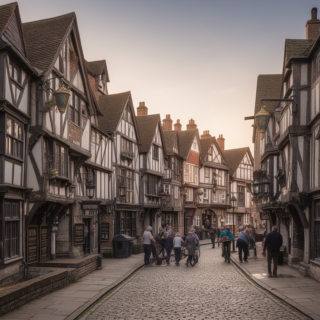 AI-generated illustration of Shrewsbury